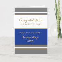 Impressive Custom Associate's degree  Card