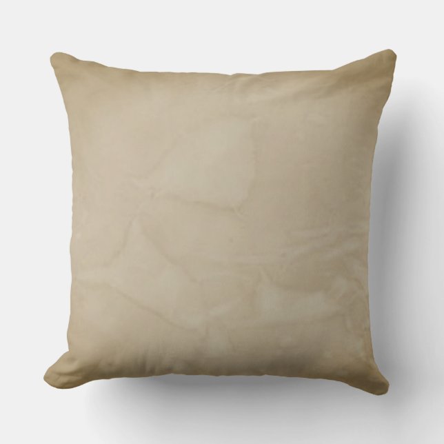 Impressive, Elegant Taupe Throw Pillow (Front)