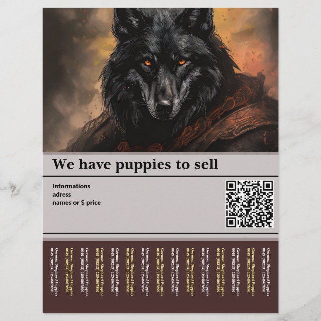 impressive German shepherd  Flyer (Front)