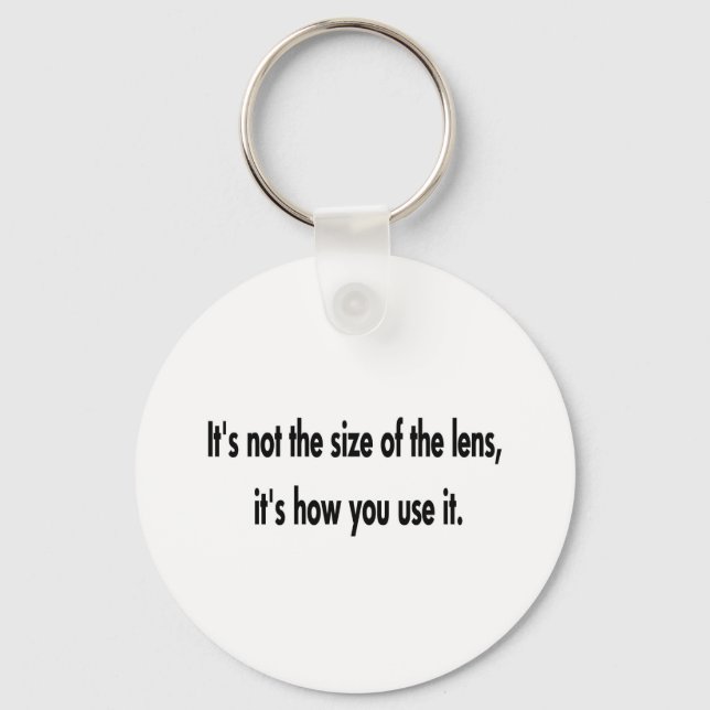 Impressive Lens Size Keychain (Front)