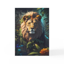Impressive Lion in the Jungle | Card