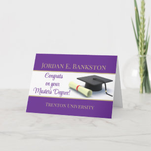 Impressive Master's Degree! Graduation Card