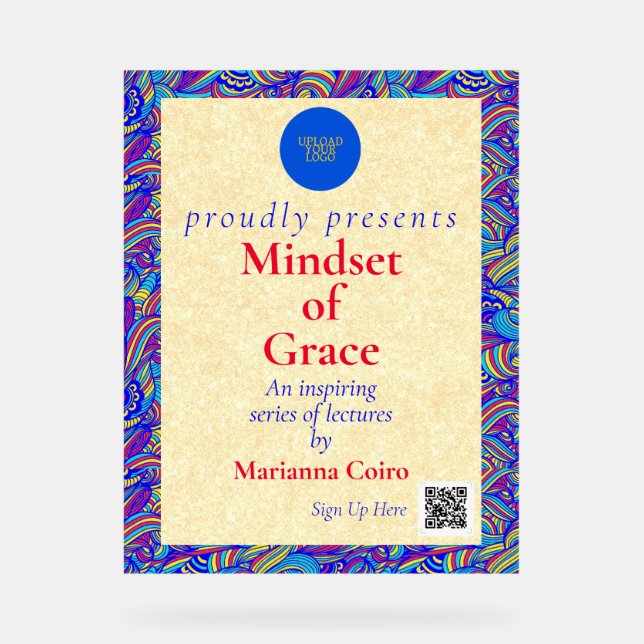 Impressive Personalized Colorful Acrylic Sign (Front)