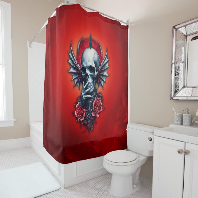 Impressive, realistic skull with wings  (In Situ)