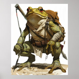 Impressive Strong Wide Frog Gaucho Poster
