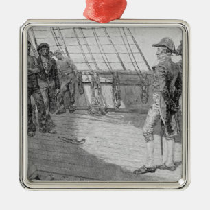 Impressment of American Seamen Metal Ornament
