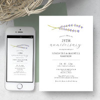 Imprimable Invitations du 25e anniversaire du Mari
