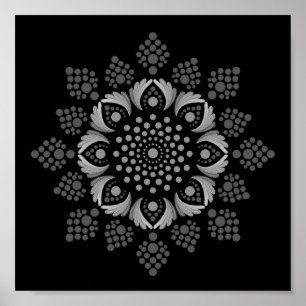 Imprimable Poster de votre propre Modèle Mandala