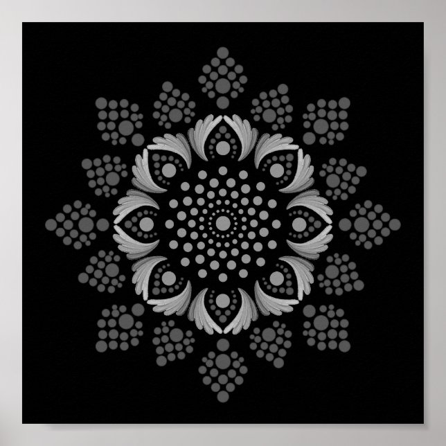 Imprimable Poster de votre propre Modèle Mandala (Devant)