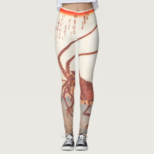 IMPRIMANTE JAPONAISE DE LOBSTER IMPRIMÉE Leggings