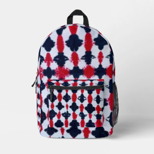 Imprimé Abstrait sac à dos moderne rouge noir