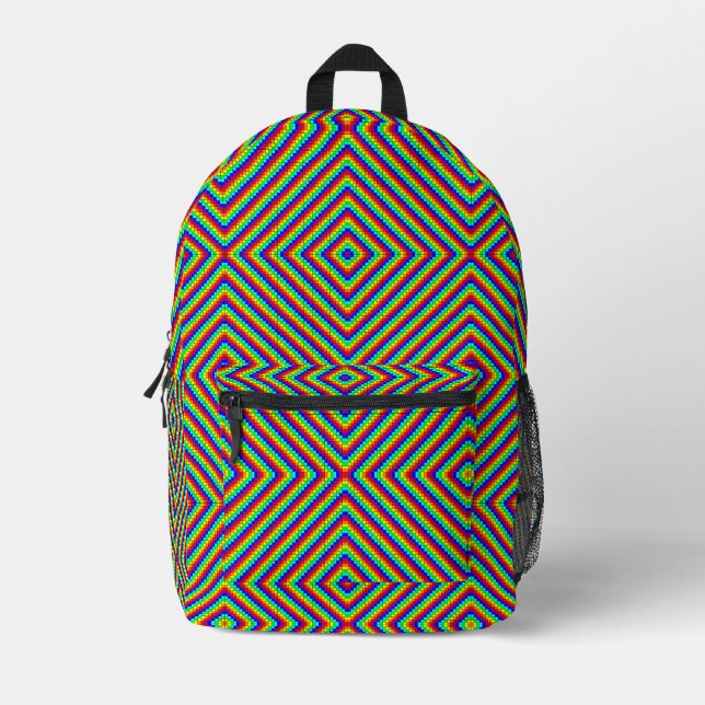 Imprimé Arc en ciel X - sac à dos (Recto)