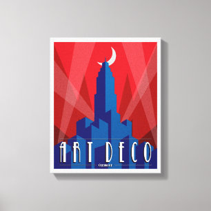 Imprimé - Art Déco Empire State Building