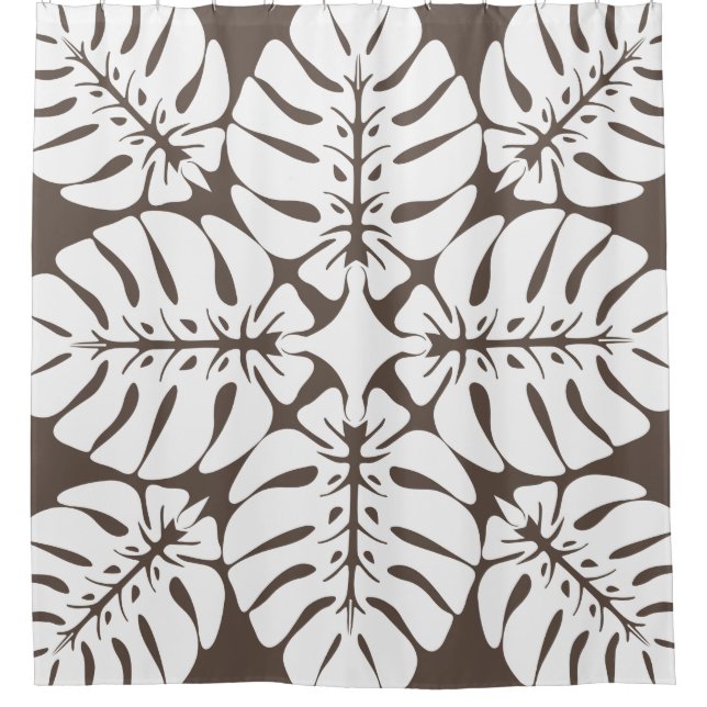 imprimé de courtepointe hawaïenne rideau de douche (Devant)