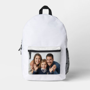 Imprimé Élégant sac à dos personnalisé avec photo et texte