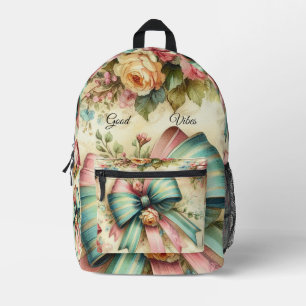 Imprimé Élégant sac à dos Vintage personnalisé chic