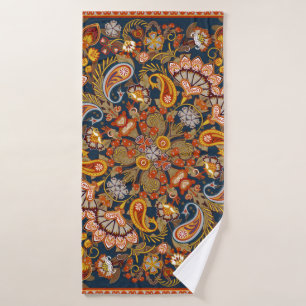 imprimé en cachemire vintage, foulard à col de soi