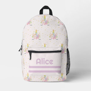 Imprimé Filles Unicorn Monogrammed sac à dos