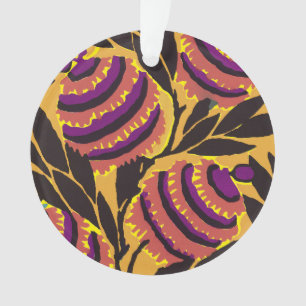 Imprimé floral violet et sarcelle maximaliste vibr