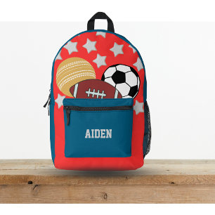 Imprimé Game On! Sac à dos de balle sport personnalisé pou