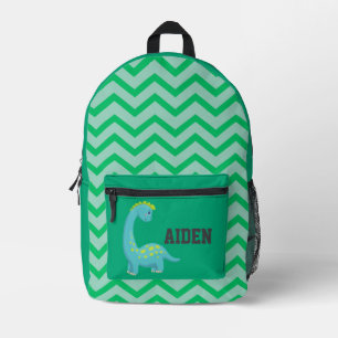 Imprimé Joli petit sac à dos Dinosaur vert pour enfants