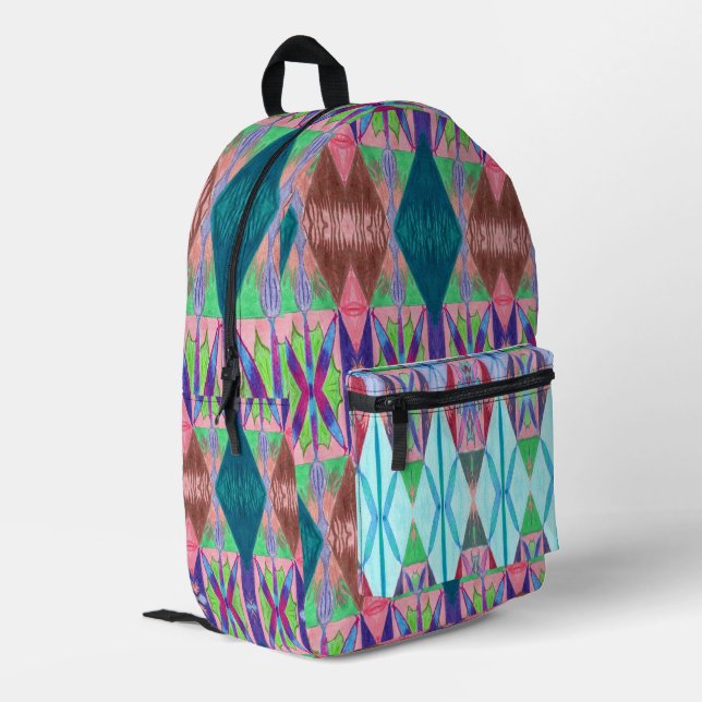 Imprimé Laser multi-C/M sur un sac à dos (Coin arrière gauche)