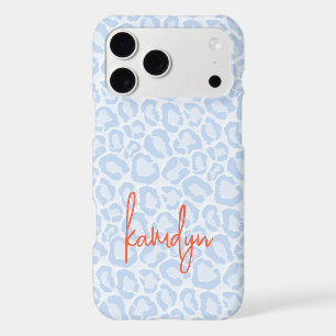 Imprimé Léopard Bleu Glaçon Monogramme Signature