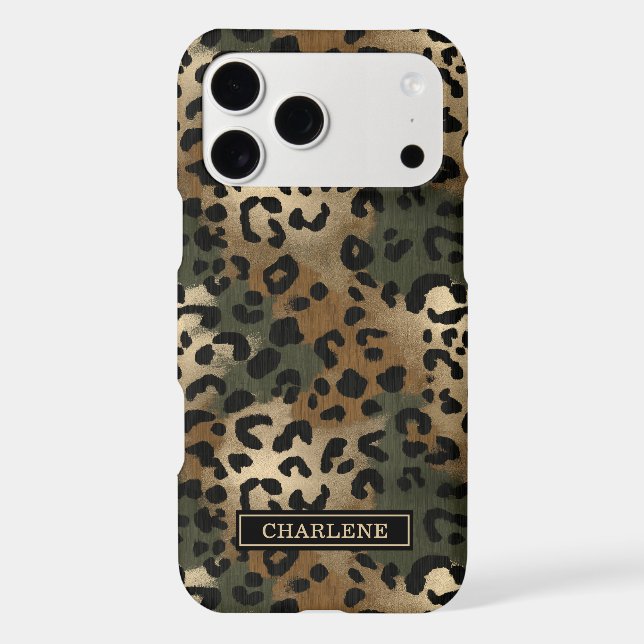 Imprimé Léopard Camo Monogrammé (Verso)