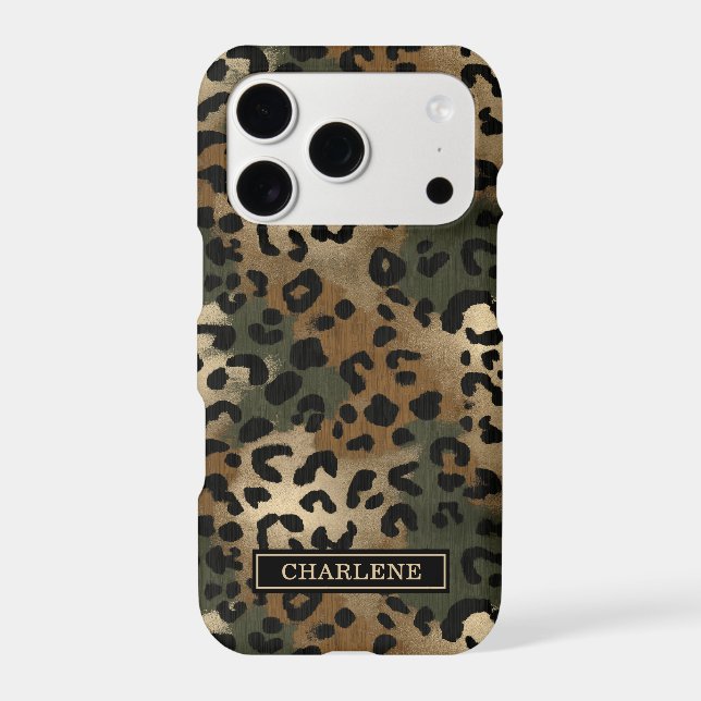 Imprimé Léopard Camouflage Monogrammé (Verso)