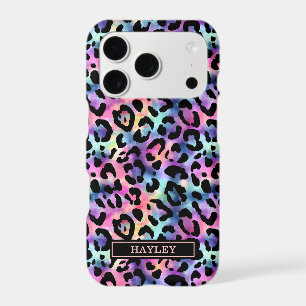 Imprimé léopard iridescent monogrammé