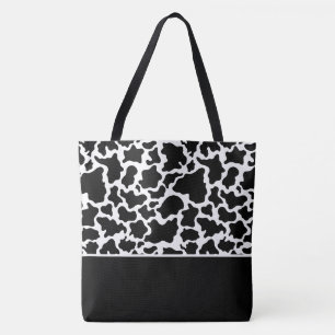 Imprimé noir et blanc de grande taille sac fourre-