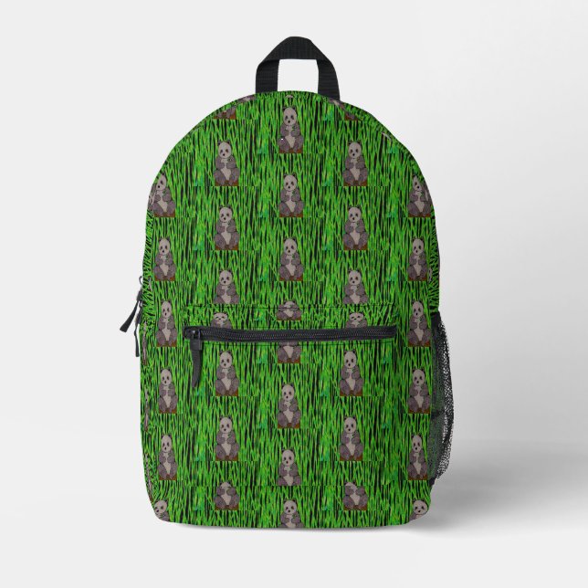 Imprimé Panda - Sac à dos (Recto)