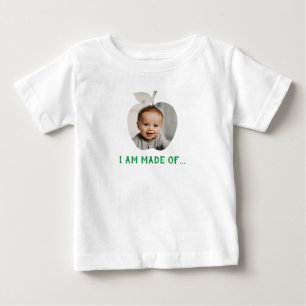 imprimé photo personnalisé tshirt bébé avec pomme