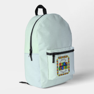 Imprimé Retour à l'école sac à dos