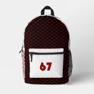 Imprimé Sac à dos "67"