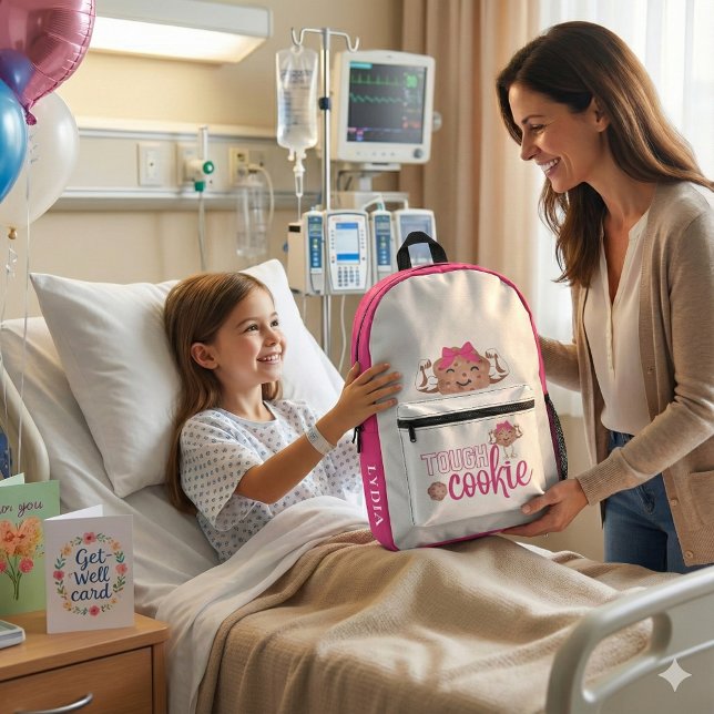 Imprimé Sac à dos à biscuits robuste (Empower someone special with this, "Tough cookie" personalized backpack! )