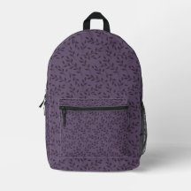 Sac à dos à feuilles violettes