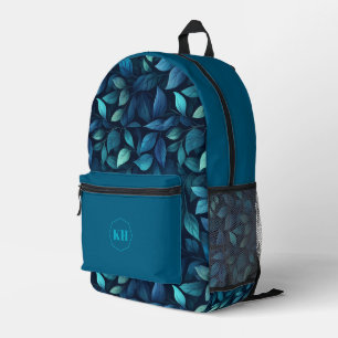 Imprimé Sac à dos à impression de feuille   Sac à dos scol