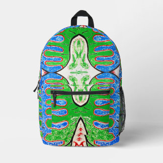 Imprimé Sac à dos à motif abstrait "BioForms"