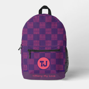 Imprimé Sac à dos à motif monogrammé Cool Travel
