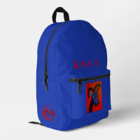 Sac à dos à tête de chèvre avec string