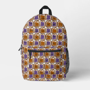 Imprimé Sac à dos Beurre d'arachide et Jelly Sac école