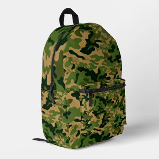 Imprimé Sac à dos camouflage vert moderne – Armée Premium