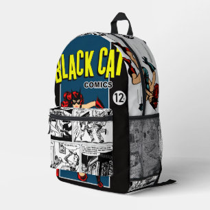 Imprimé Sac à dos Comics Black Cat des années 1940