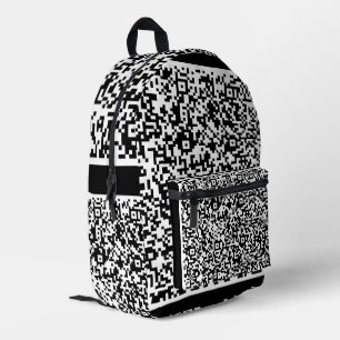 Imprimé Sac à dos de code QR coloré Vos couleurs Personnal