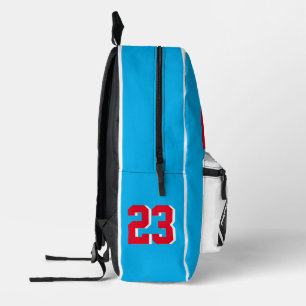 Imprimé sac à dos de football américain noir ciel bleu sac