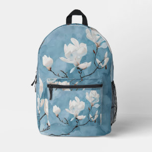 Imprimé sac à dos élégant Blue Magnolia