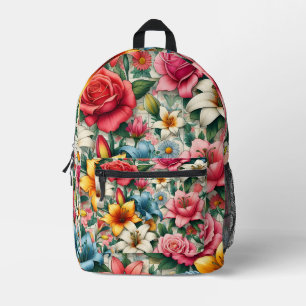 Imprimé Sac à dos floral en fleurs vives