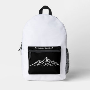 Imprimé Sac à dos graphique Montagnes - Impression de rand