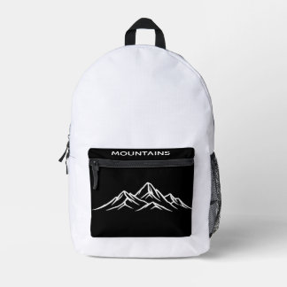 Imprimé Sac à dos graphique Montagnes - Impression de rand